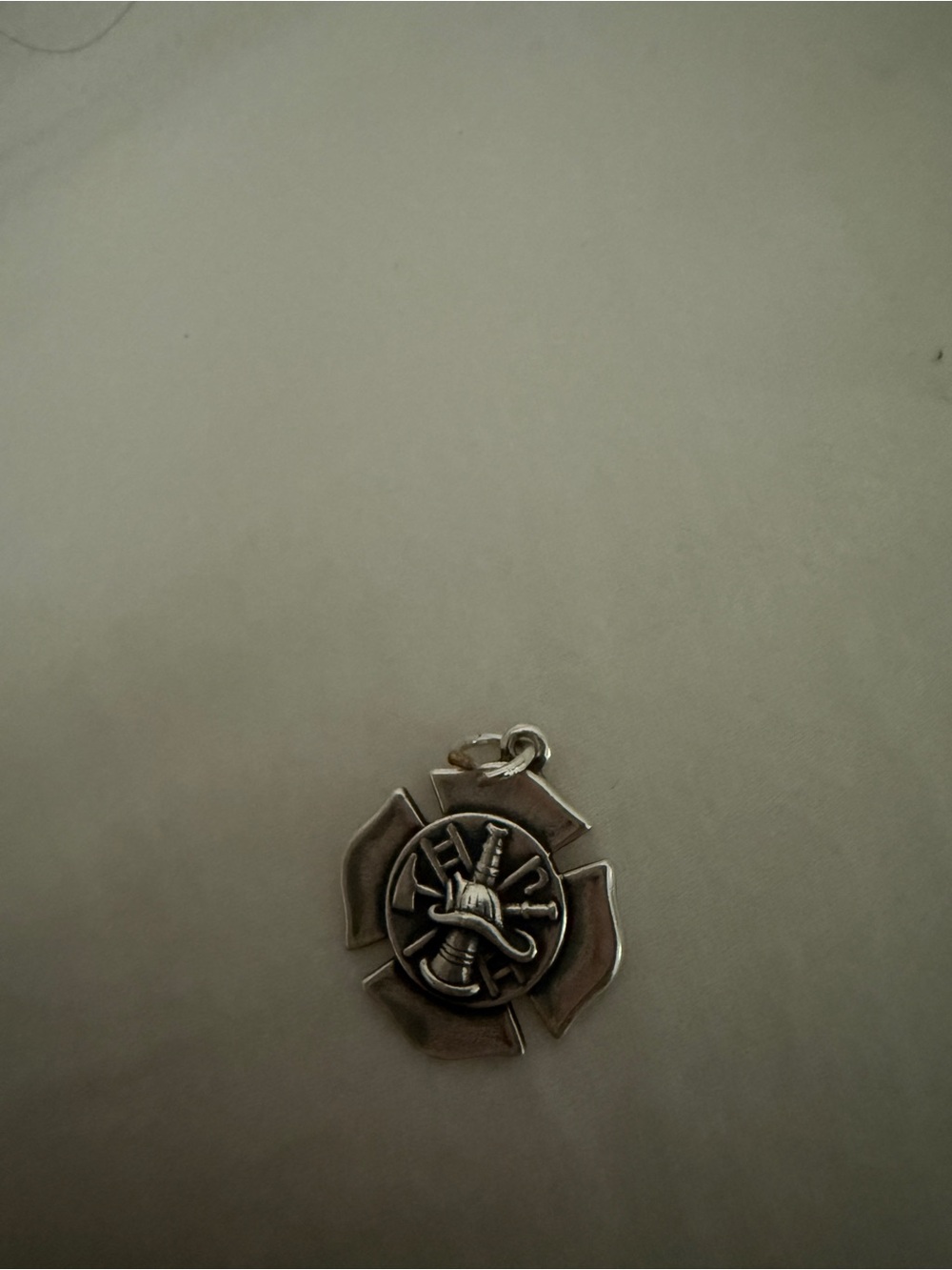 Silver Firefighter  Pendant - James Avery